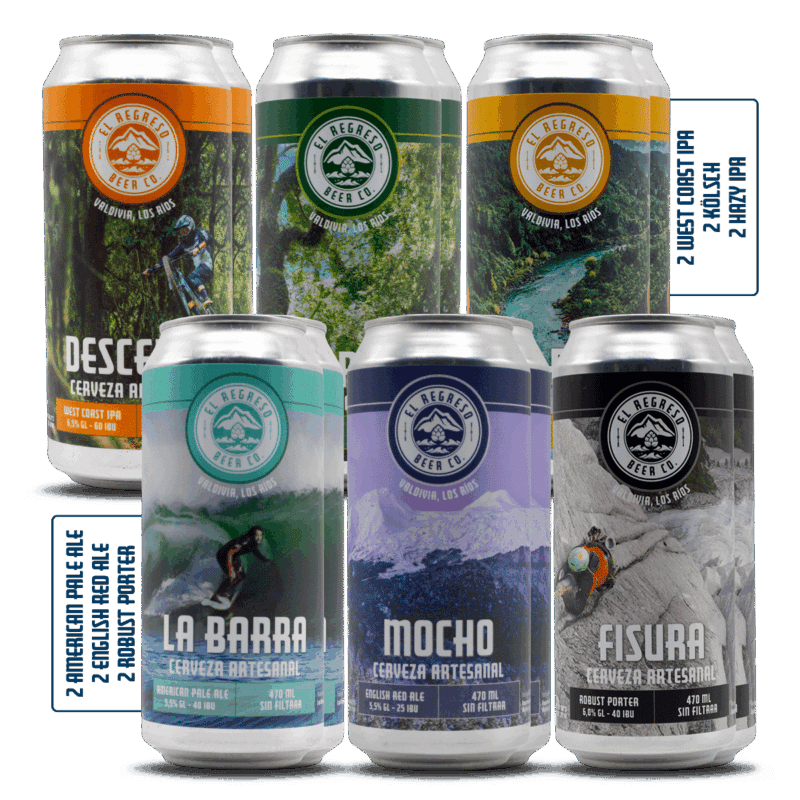 Pack El Catador surtido cervezas artesanales El Regreso Beer