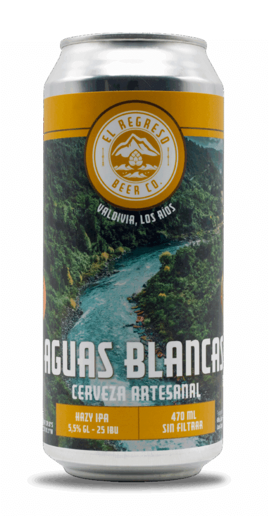 Cerveza Aguas Blancas Hazy IPA 4.8% - El Regreso Beer Valdivia