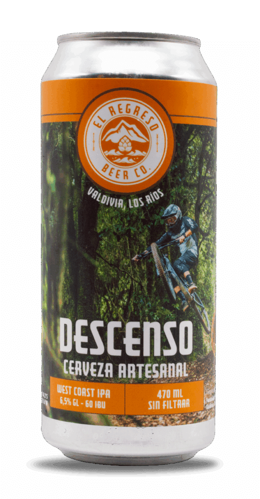 Cerveza Descenso West Coast IPA 6.5% IBU 60 - El Regreso Beer