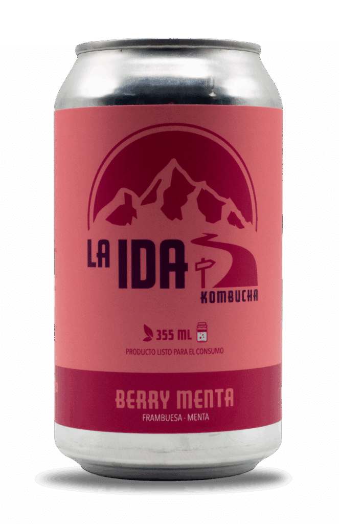 Kombucha Berry Menta berries y menta sin alcohol - La Ida Kombucha