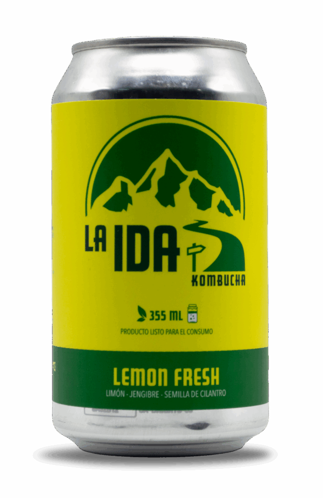 Kombucha Lemon Fresh limón artesanal sin alcohol - La Ida Kombucha