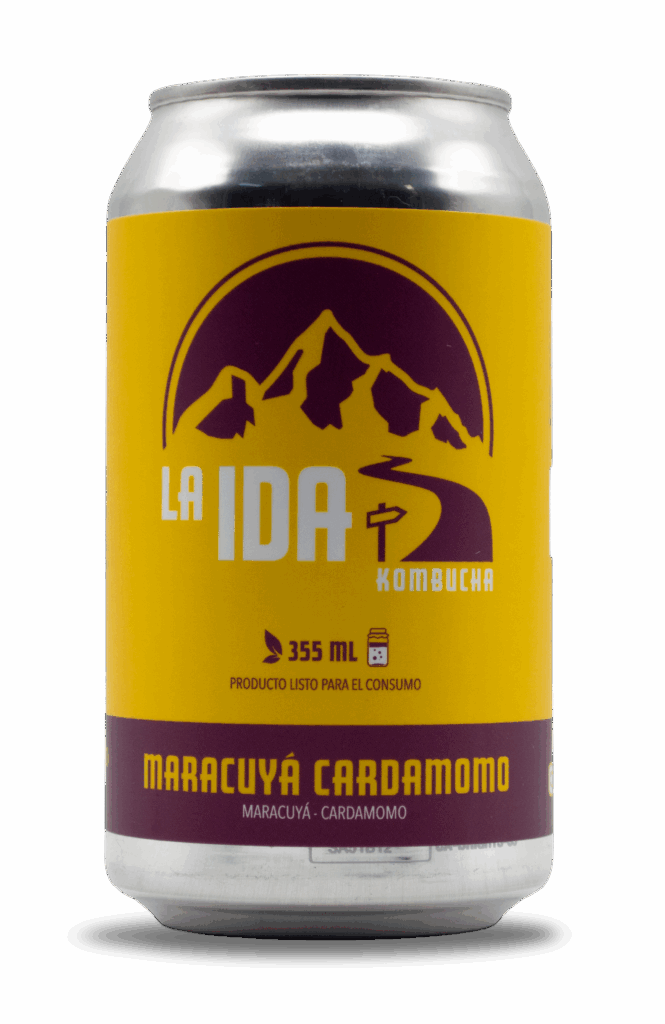 Kombucha Maracuyá Cardamomo sin alcohol - La Ida Kombucha Valdivia