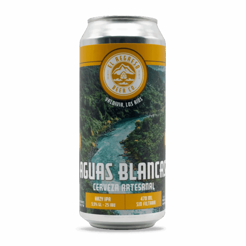 Cerveza Aguas Blancas Hazy IPA 4.8% - El Regreso Beer Valdivia