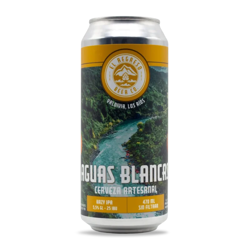 Cerveza Aguas Blancas Hazy IPA 4.8% - El Regreso Beer Valdivia