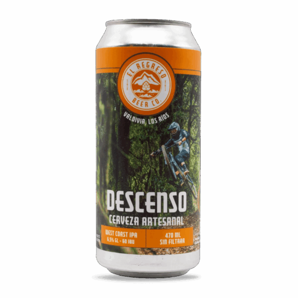 Cerveza Descenso West Coast IPA 6.5% IBU 60 - El Regreso Beer