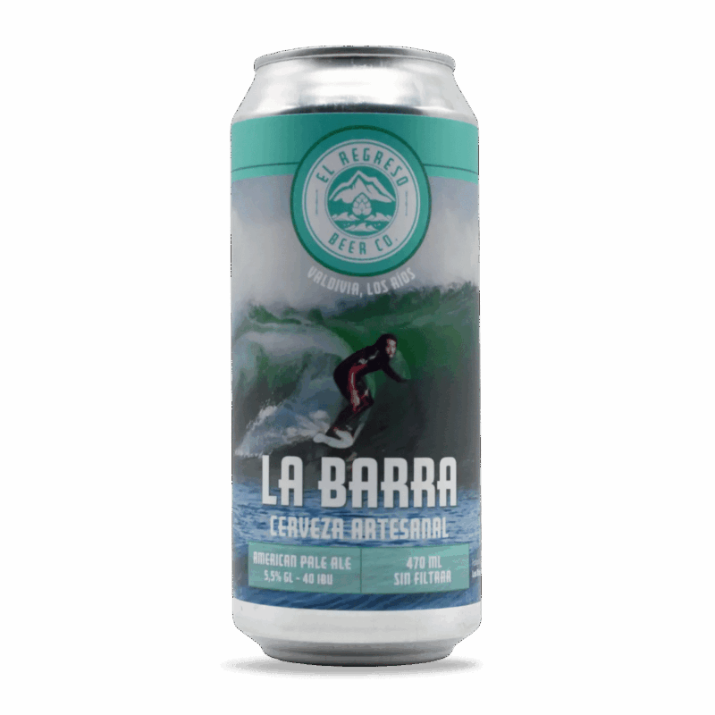 Cerveza La Barra American Pale Ale 5.5% - El Regreso Beer Valdivia
