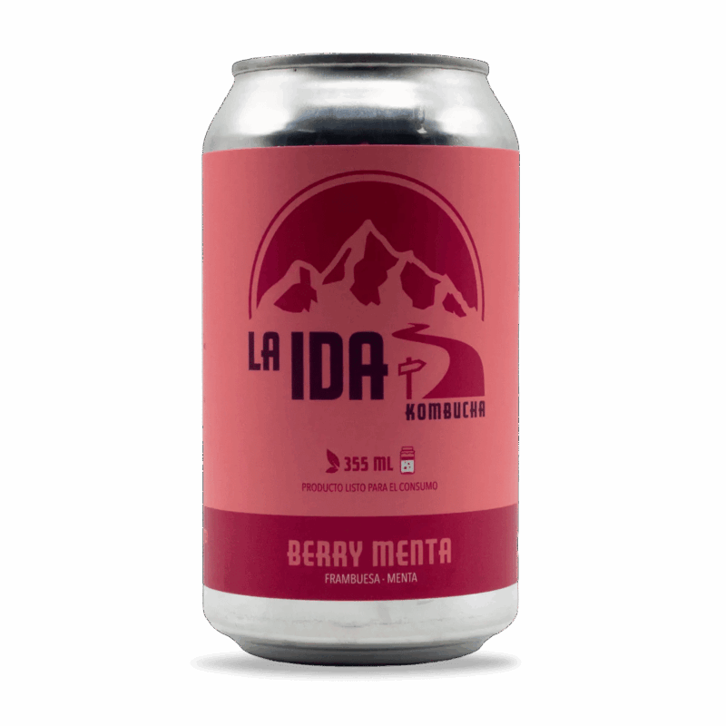 Kombucha Berry Menta berries y menta sin alcohol - La Ida Kombucha