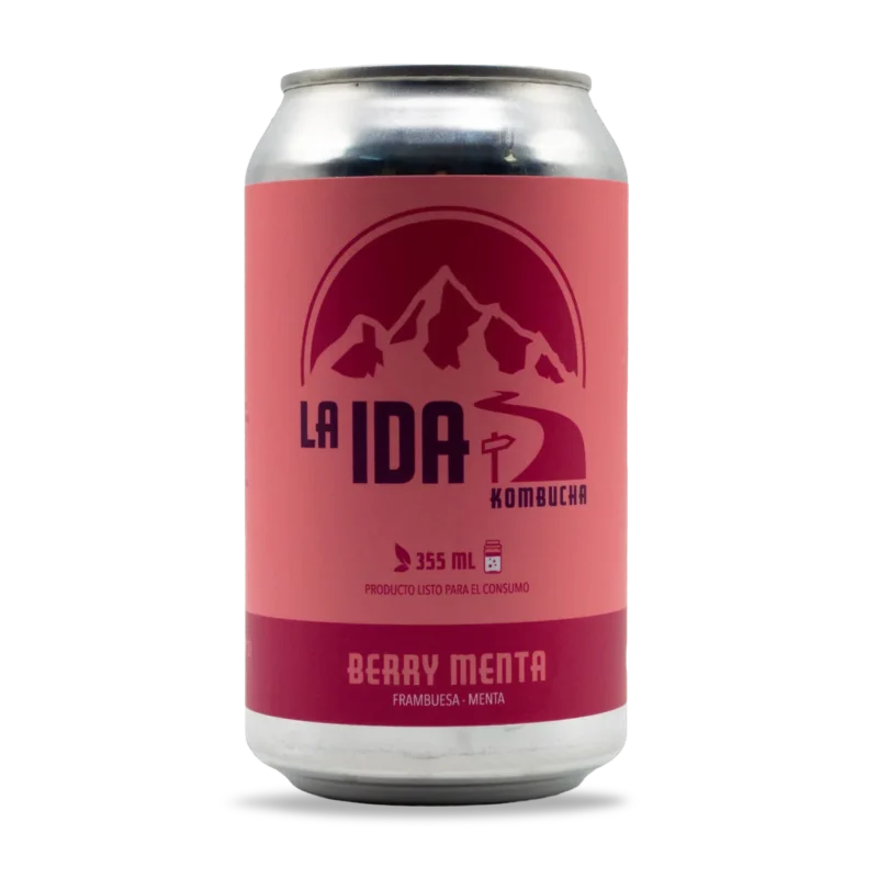 Kombucha Berry Menta berries y menta sin alcohol - La Ida Kombucha