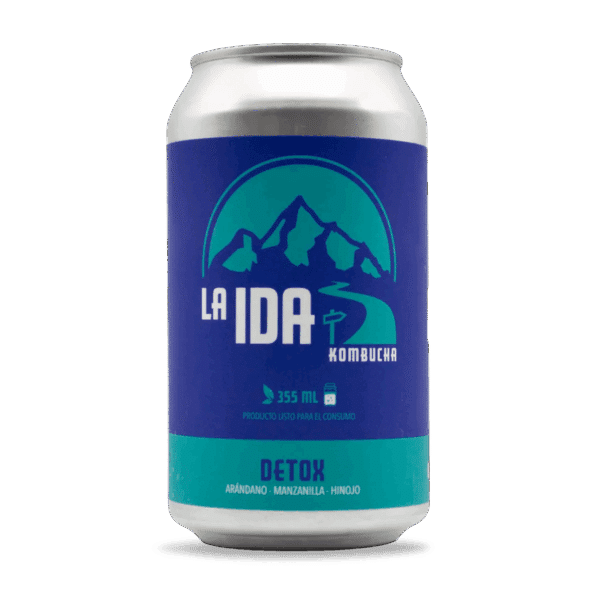 Kombucha Detox sin alcohol baja en azúcar - La Ida Kombucha Valdivia