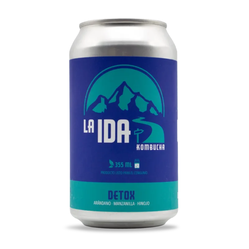 Kombucha Detox sin alcohol baja en azúcar - La Ida Kombucha Valdivia