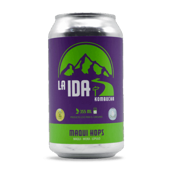 Kombucha Maqui Hops con maqui chileno sin alcohol - La Ida Kombucha