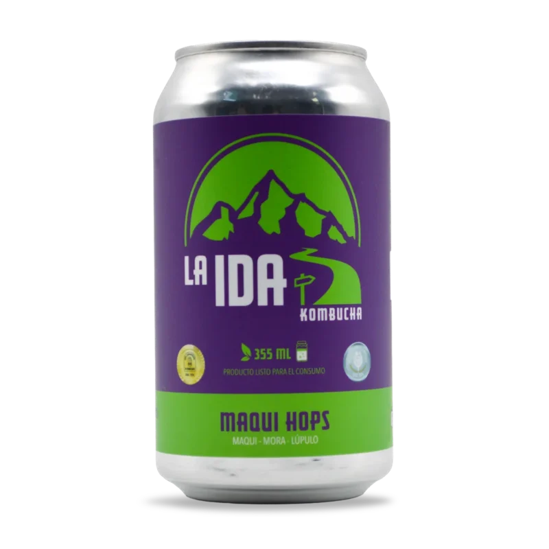 Kombucha Maqui Hops con maqui chileno sin alcohol - La Ida Kombucha