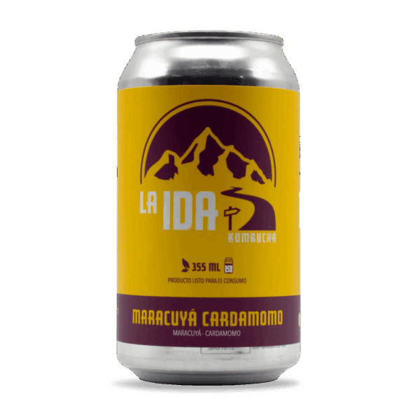 Kombucha Maracuyá Cardamomo sin alcohol - La Ida Kombucha Valdivia