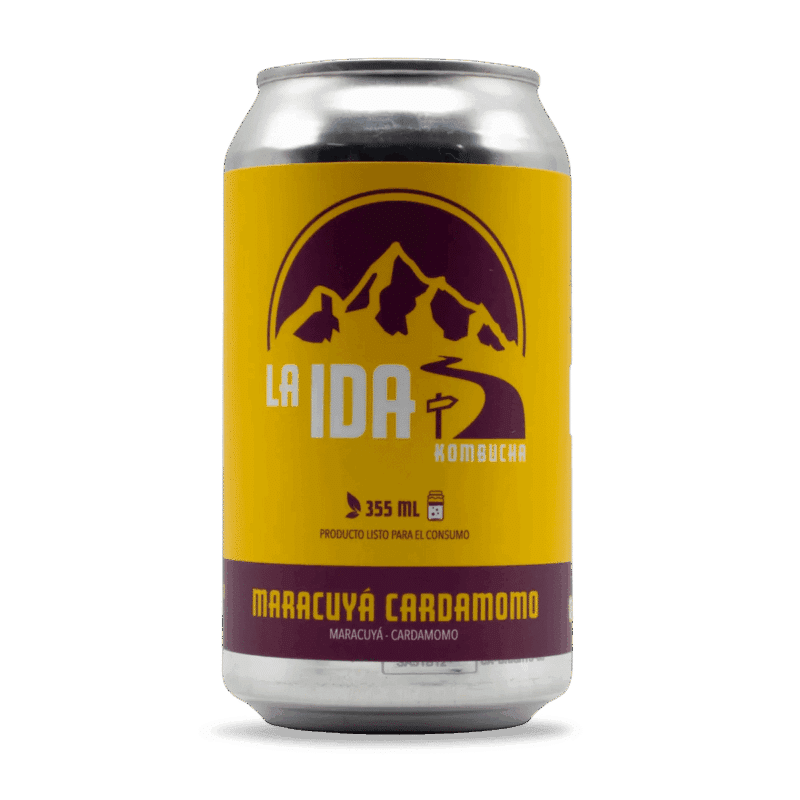 Kombucha Maracuyá Cardamomo sin alcohol - La Ida Kombucha Valdivia